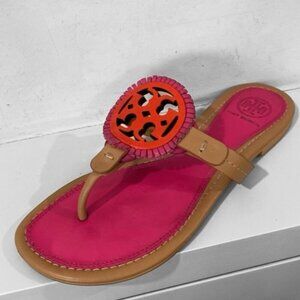 Tory Burch Miller Fringe Thong Sandals Size 5